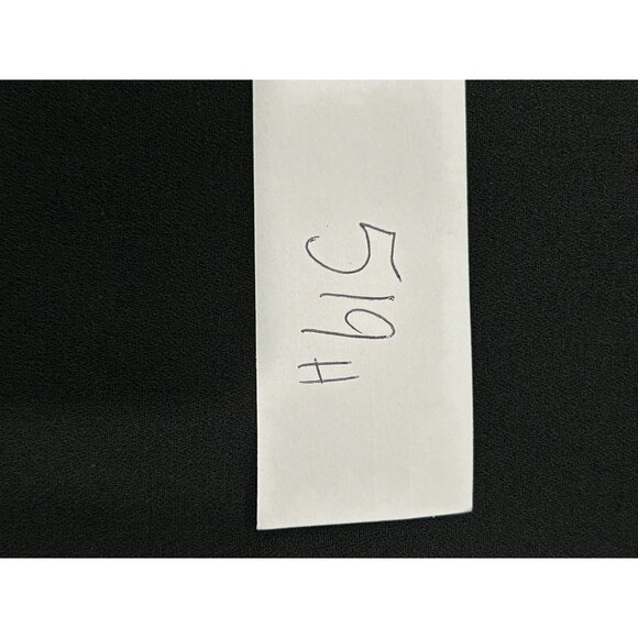 Vintage 90s Adrianna Papell Black Evening Long Skirt Front Slit Sz 14P - Picture 8 of 8